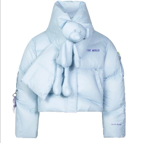 jacket & bear puffy scarf 13 de Marzo Paris brand fashion and styling outfits - Picture 3 of 7